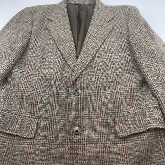 Kuppenheimer Size 42R Men’s Vintage Plaid Wool Button Sport Coat Blazer Jacket - Picture 3 of 9